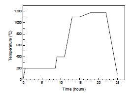 Typical sintering process