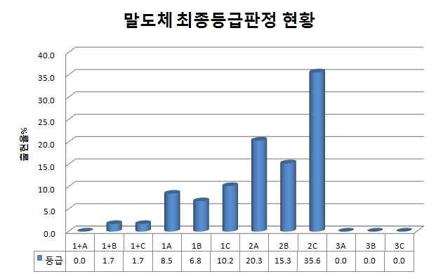 말도체 최종등급판정 현황