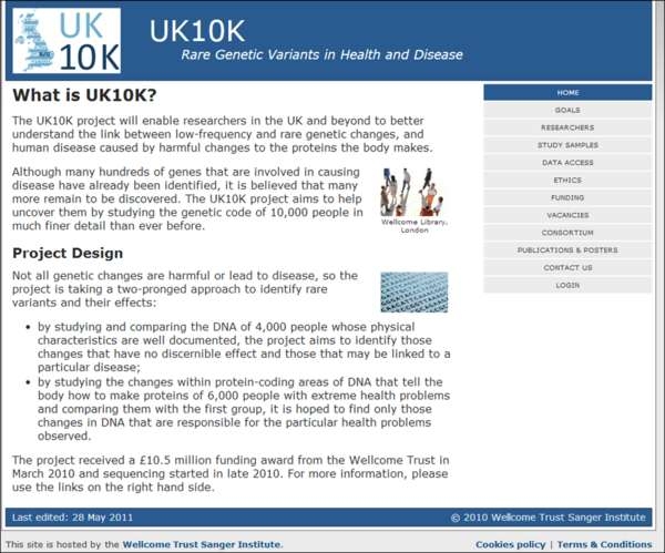 그림 3-17. UK10K Project