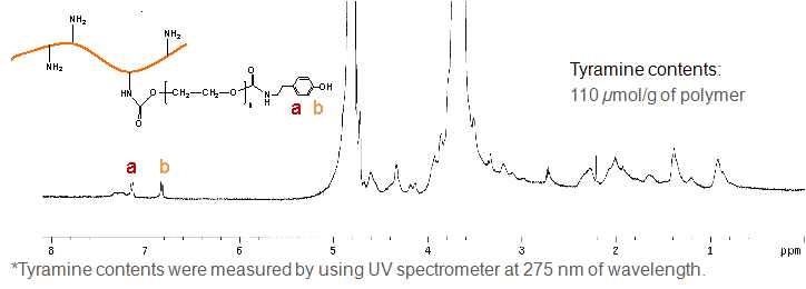 GPT 고분자의 1H NMR 스펙트럼