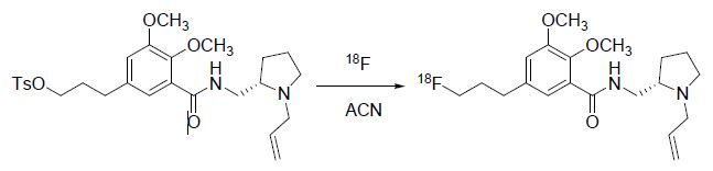 그림 35. [F-18] Fallypride의 합성식