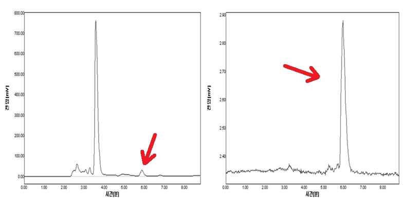 그림 42. HPLC 결과