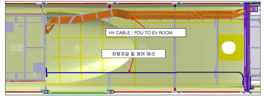 무선충전 전기버스 CAN 통신 Line과 고전압 Cable과 Isolation 배치
