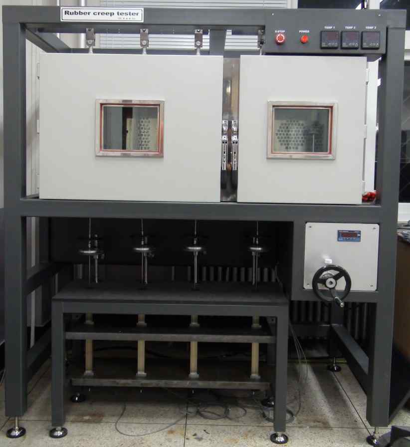 The viscoelastic test machine for the polymer materials
