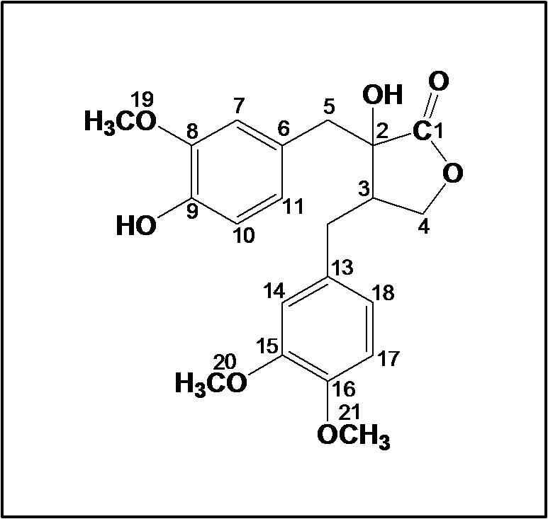 Fig. 17. Structure of trachelogenin.