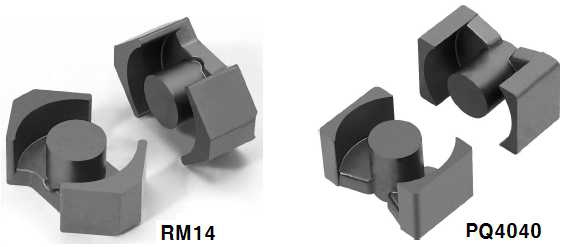 변압기용 페라이트 코어(RM/PQ)별 형상