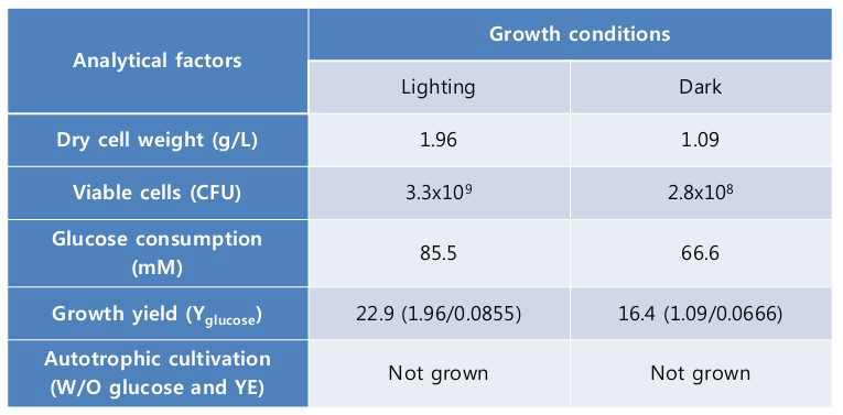 Gordonia의 growth