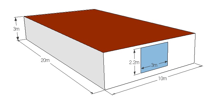 Simulation에 적용된 건물