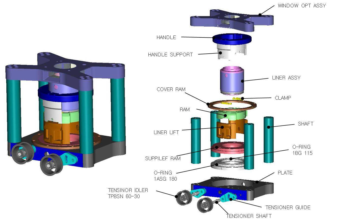 Optical system 조립도