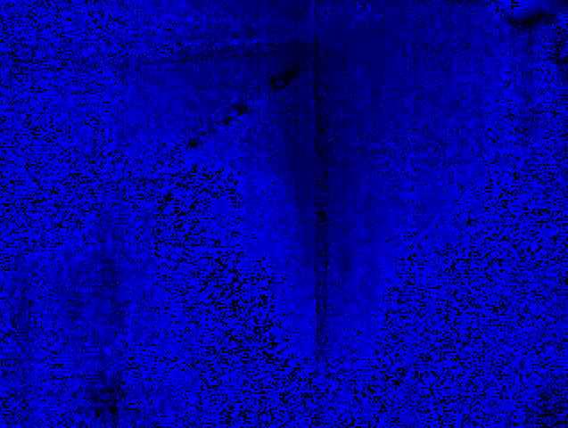 프레임 외부 용접부의 적외선 열화상 이미지(위상 이미지)