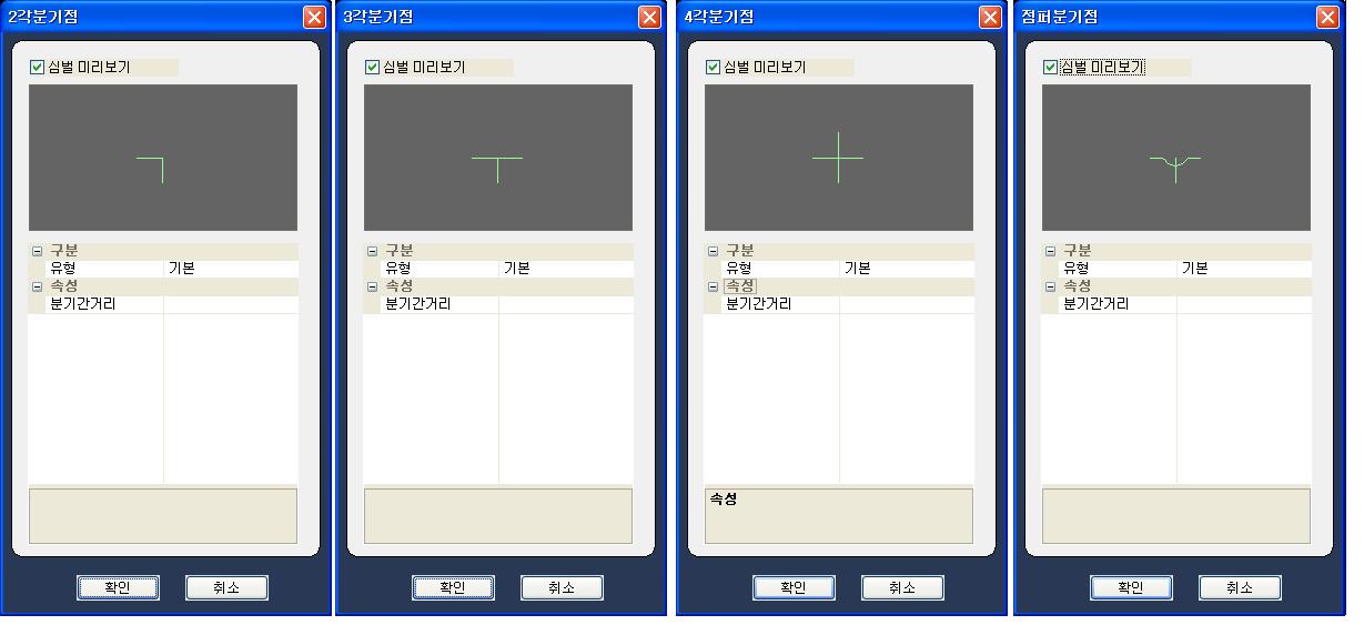 분기점 심볼 모형