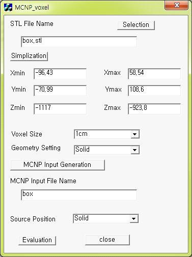 MCNP 입력문 작성 프로그램