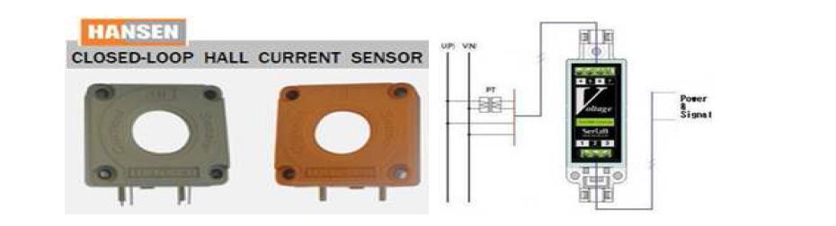 전류센서(a) 및 전압센서(b)