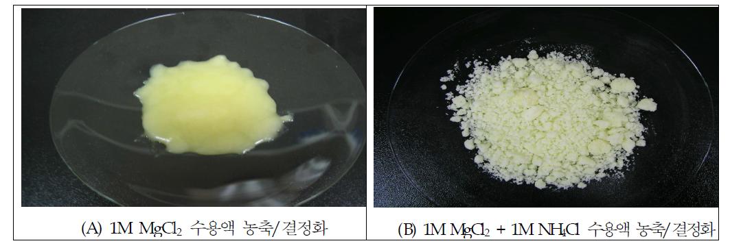 MgCl2 crystallized with NH4Cl.