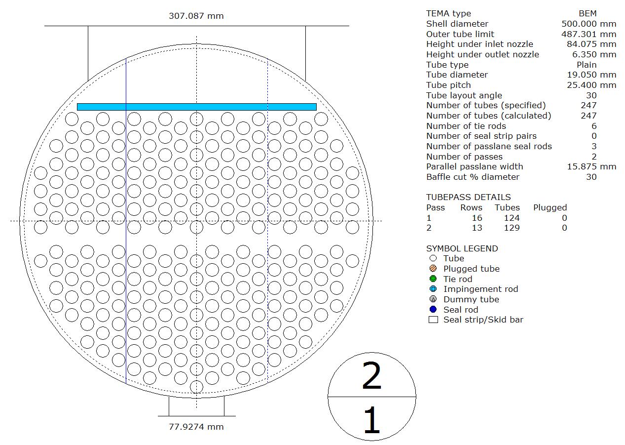 Inter-cooler의 Tube Layout.