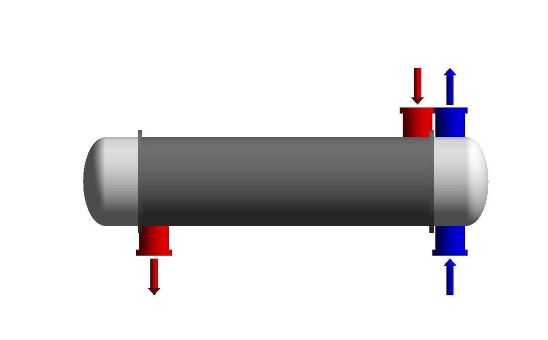 Inter-cooler의 Shell side와 Tube side의 Geometry Data.