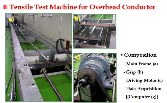 가공송전선 인장하중측정시험기