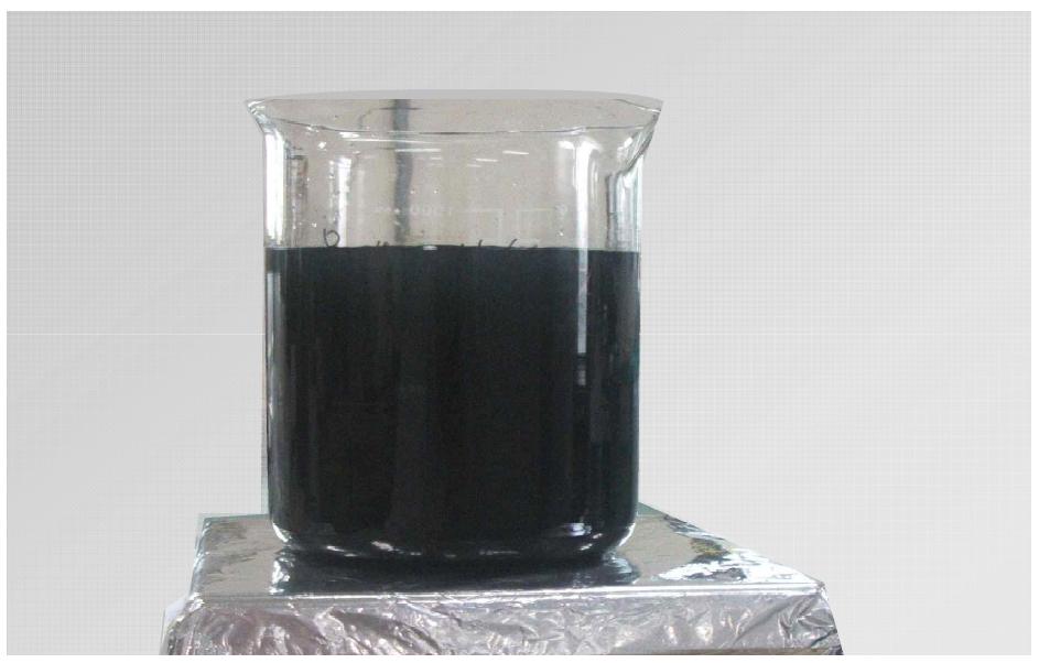 The sample of leaching solution
