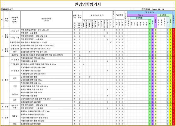 국제리번의 환경영향평가서 작성 수행