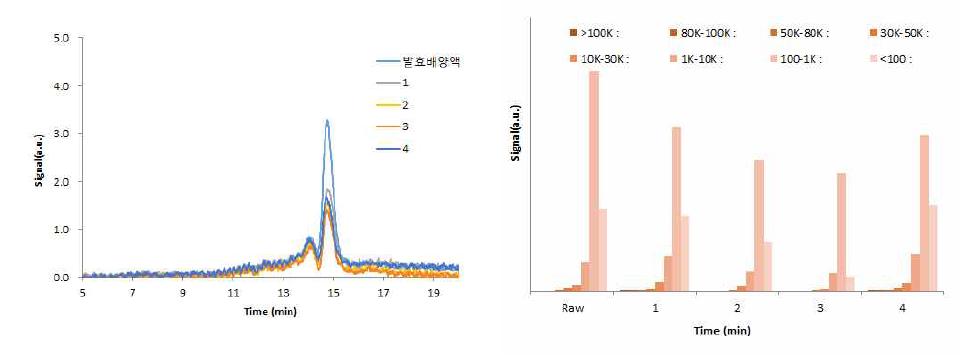 CaCO3 SEC 분석 결과