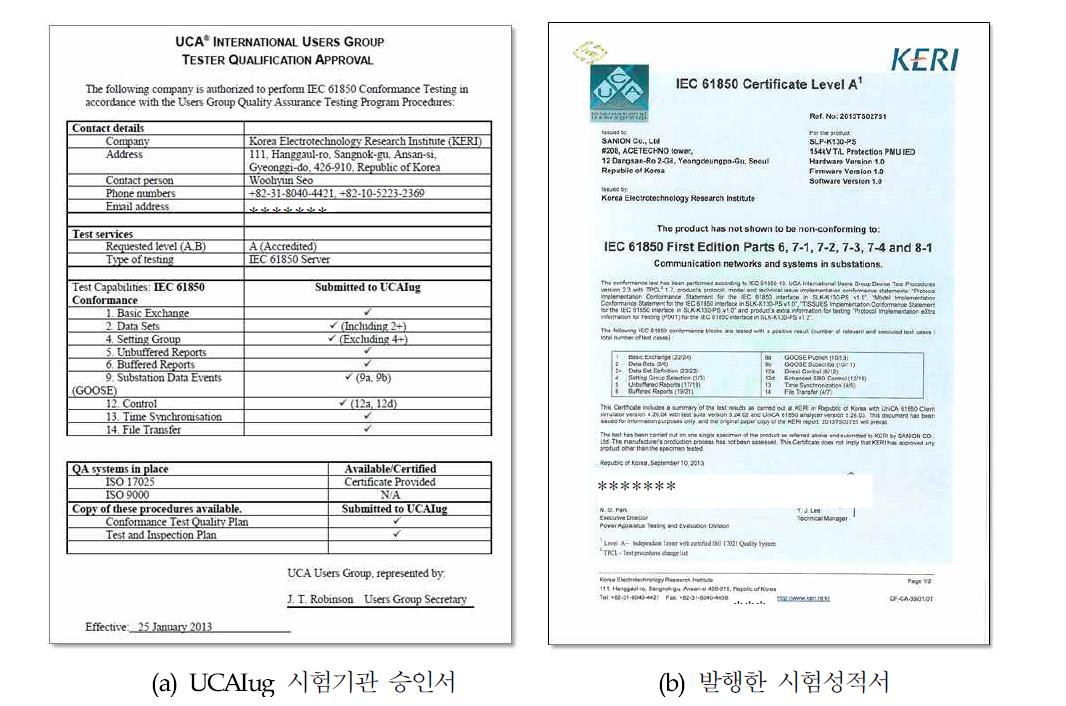 12. UCAIug 시험기관 승인서 및 발행한 시험성적서