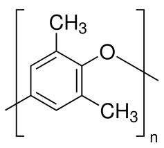 Poly(2,6-dimethyl-1,4-phenylene oxide) (PPO)의 화학 구조