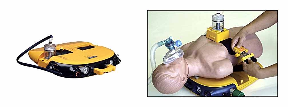 이중 혈류유발 방식의 기계식 흉부압박기 : X-CPR™ (휴메드)