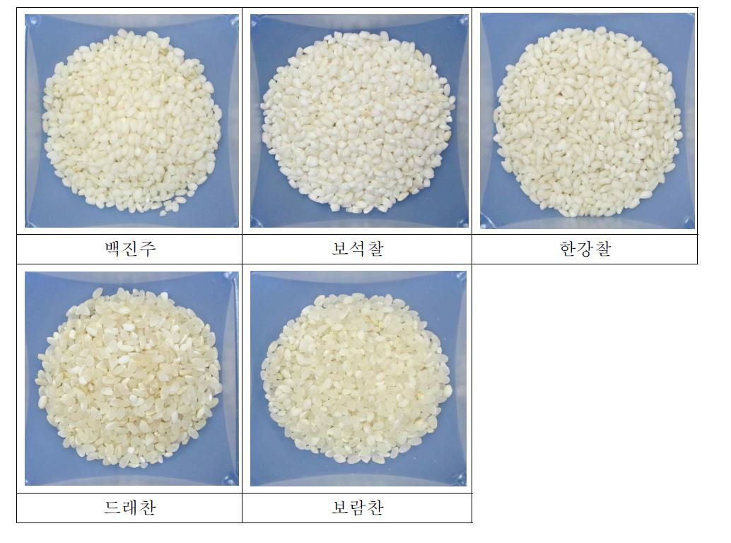 쌀 품종별 사진