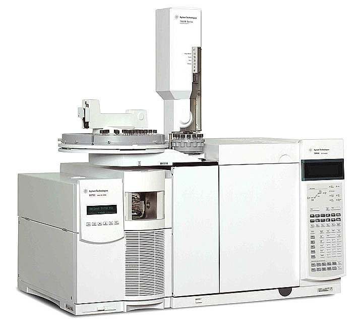 Gas chromatography (GC-MSD 7890, Agilent, USA)