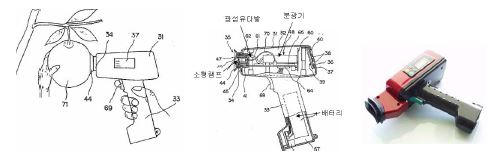 기존 휴대형 당도기 실시 예(일본, F사 특허 및 제품)