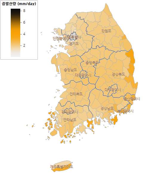 RCP8.5 시나리오 2050년대