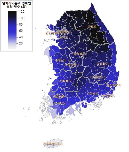 RCP8.5 시나리오 2050년대