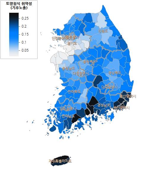 토양침식 취약성 기후노출