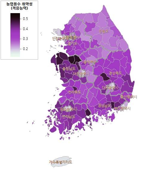 농업용수 취약성 적응능력