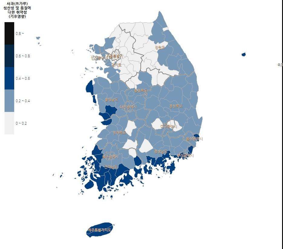 기후영향(기후노출+민감도)