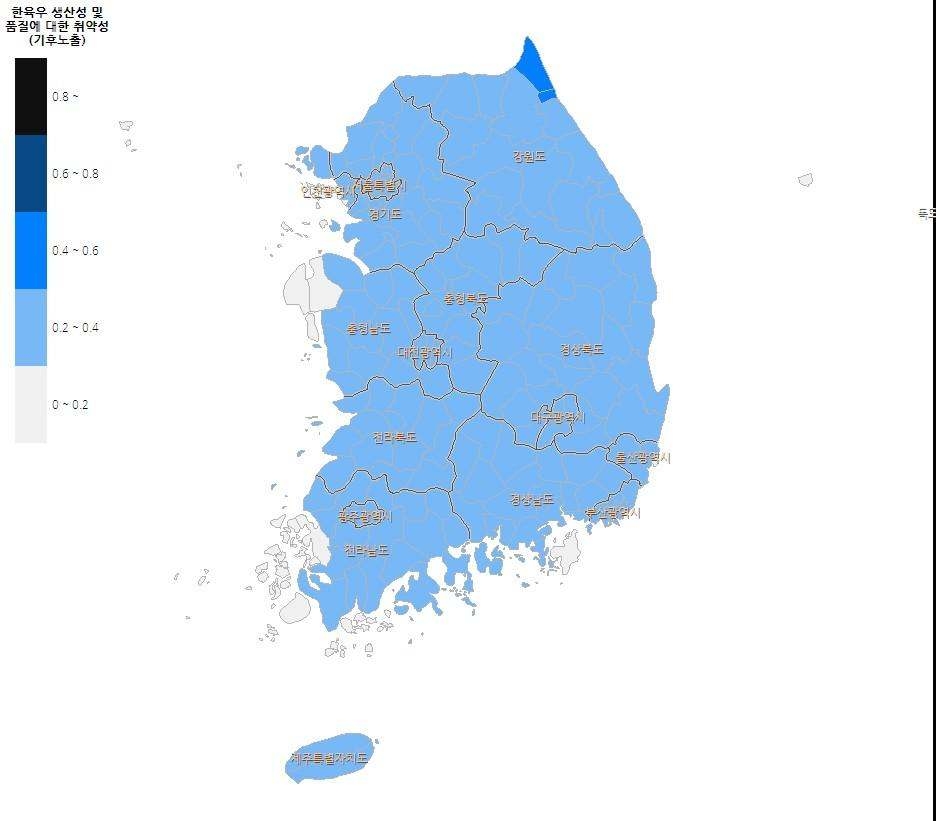 기후노출 지도(RCP_2000s)