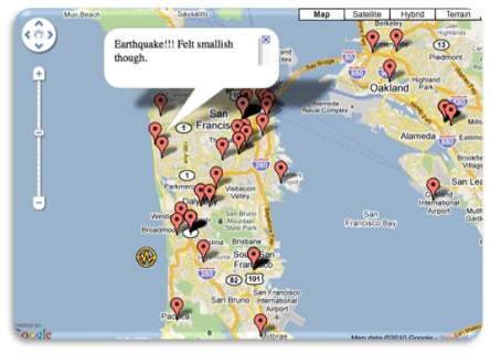 미국 USGS TED 트위터 지진감지 시스템