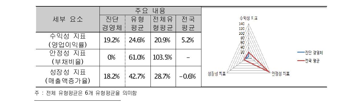 평가지표 적용 - 재무재표진단