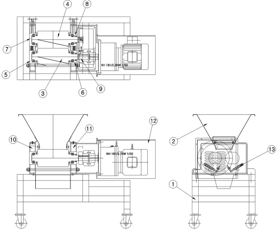 CAD of compressor.