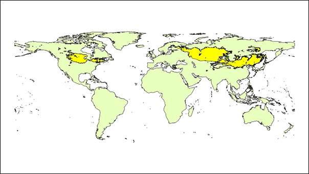 밀의 생산량 예측 지역(mega-environment 6)