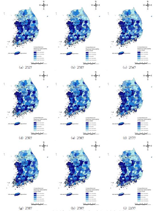 미래기후 시나리오에 따른 홍수 취약성 평가