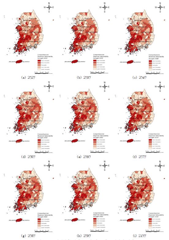 미래기후 시나리오에 따른 가뭄 취약성 평가