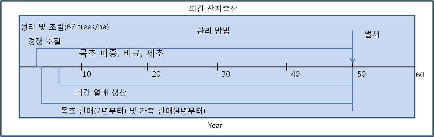 피칸 산지축산의 주기별 경영·관리방법