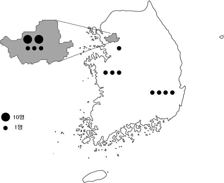 Distribution of VIM-2 producing isolates