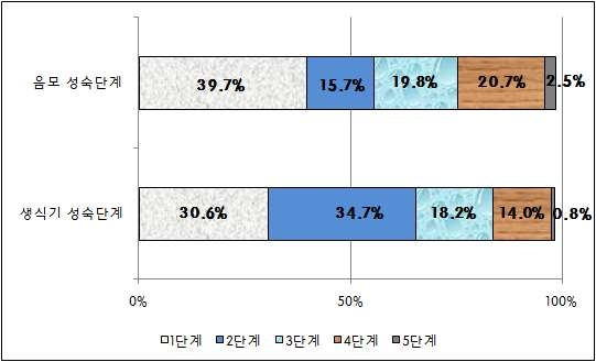 남아 생식기와 음모 성숙단계