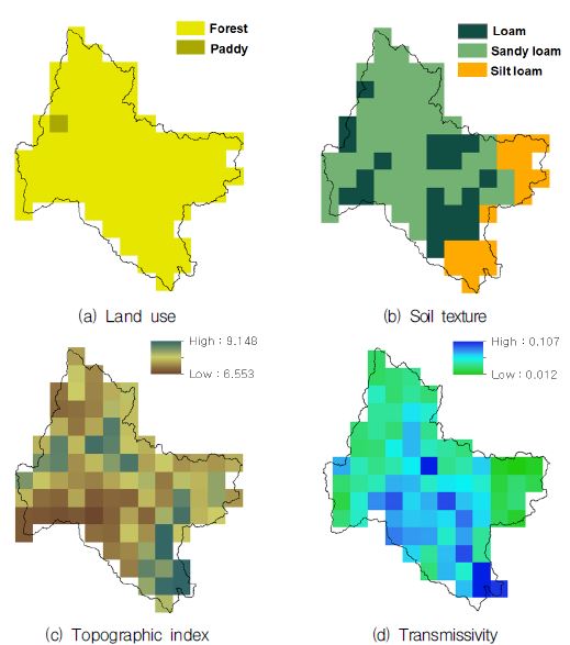 Fig. 4.4.4. Geomorphologic data on Nam river basin