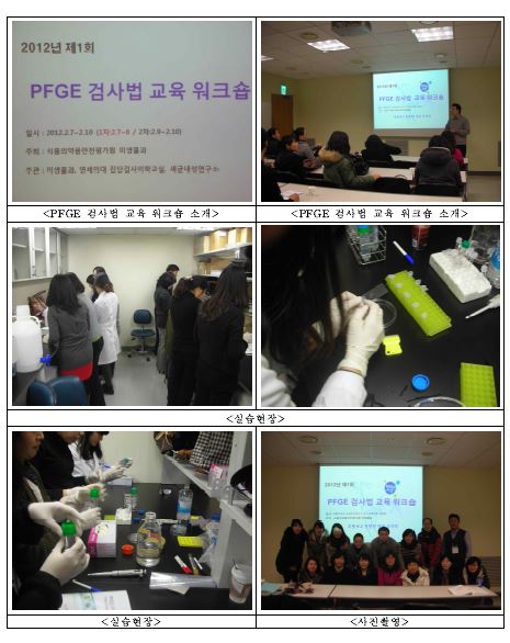 그림 17. Pictures for PFGE Workshop in Yonsei University