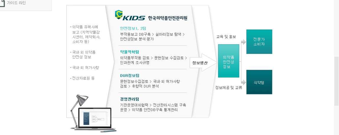 한국의약품안전관리원 업무 프로세스