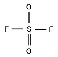 Molecular structure of sulfuryl fluoride