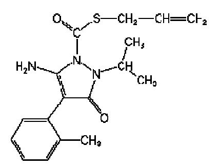 Molecular structure of fenpyrazamine